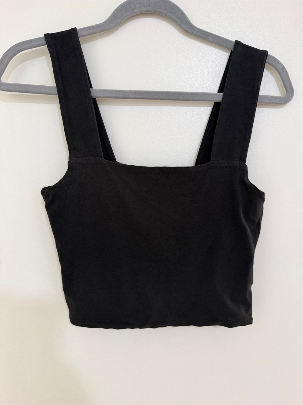 Cotton On Black Square Neck Crop Top M